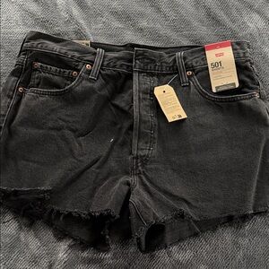 Levi's Women's Black Jean Shorts